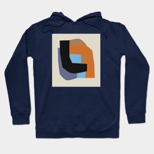 Autumnal Geometric Composition Hoodie